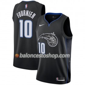 Camiseta Hombre NBA Orlando Magic Evan Fournier 10 2018-19 Nike City Edition Negro Swingman